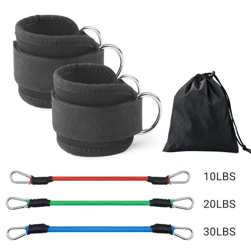 Ankle Strap for Cable Machine,Ankle Cuff for Kickbacks, Booty Hip Abductors,Glute Workouts, Leg Extensions, Curls for Men and Women, Adjustable with Double D-Rings Gymnastics Equipment Gym Floor Mats