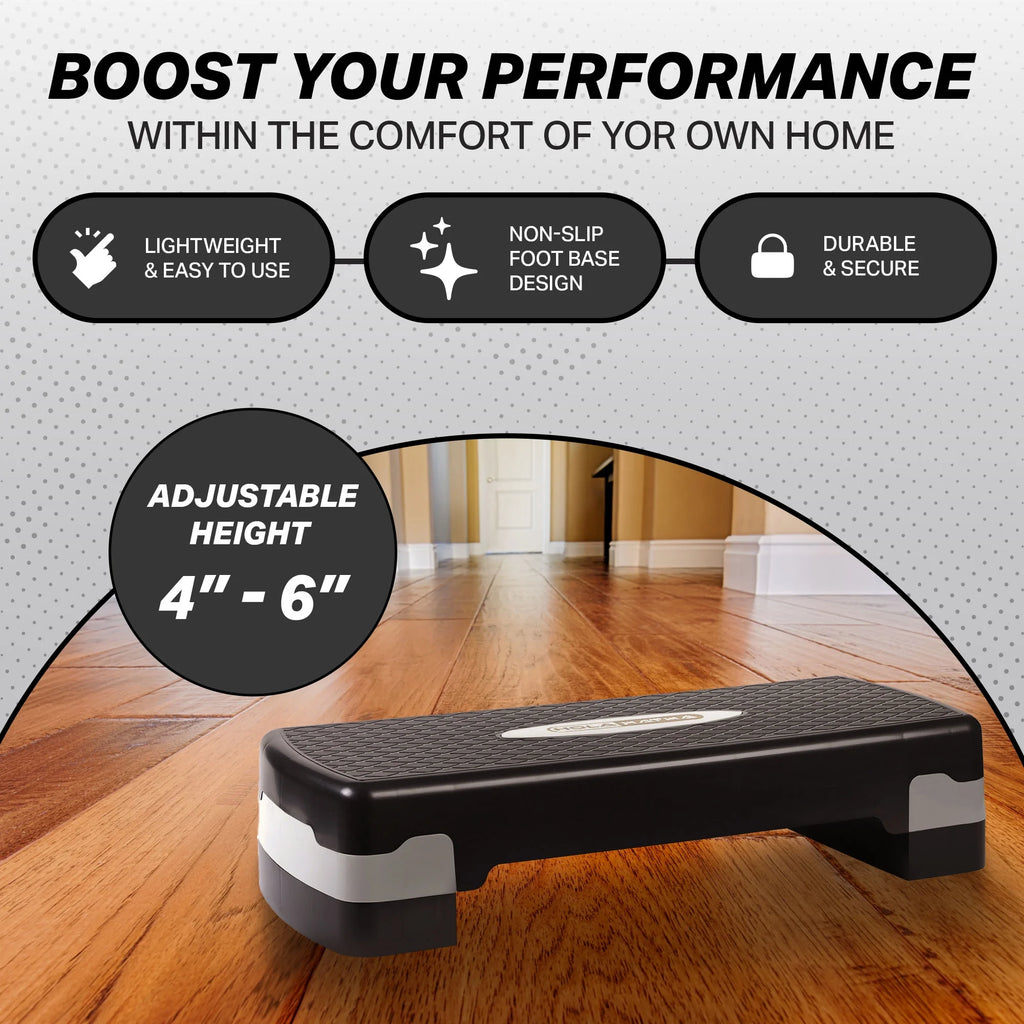 Adjustable Height Aerobic Step Platform for Ultimate Fitness Workouts