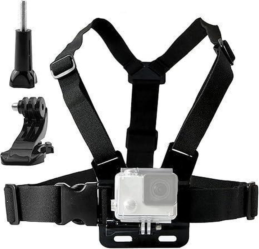 Chest Phone Mount for Hands-Free Filming Adjustable and Comfortable Smartphone Harness for POV Video Recording Sports Fitness Outdoor Adventures Universal Compatibility for Action Shots & Live Streaming Multifunctional Selfie Stick - Cellphone