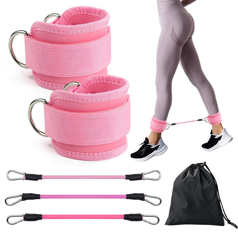Ankle Strap for Cable Machine,Ankle Cuff for Kickbacks, Booty Hip Abductors,Glute Workouts, Leg Extensions, Curls for Men and Women, Adjustable with Double D-Rings Gymnastics Equipment Gym Floor Mats